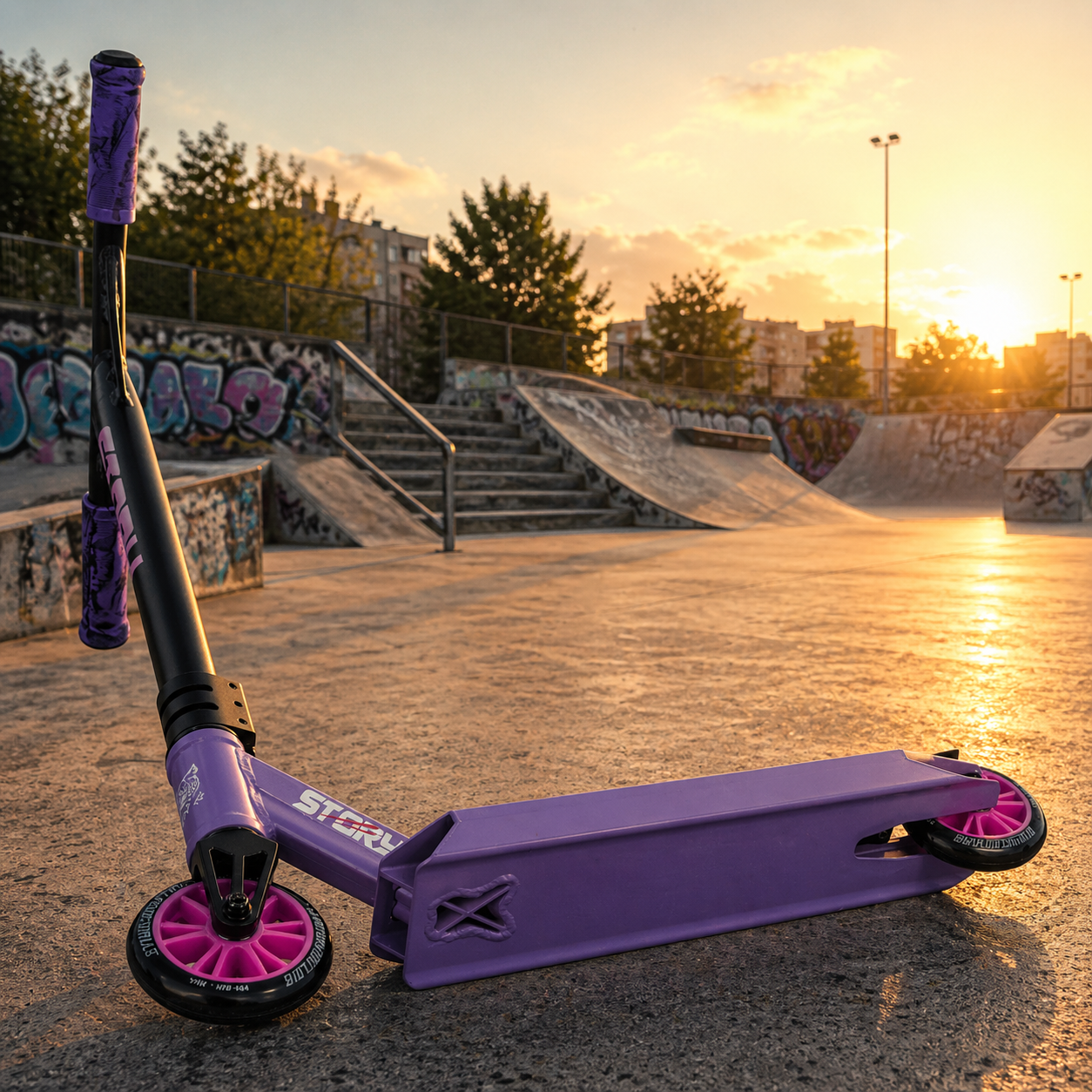 Freestyle koloběžka Story Beast Levandule 2